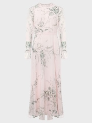 Hobbs Pink Rosabelle Silk Dress - Image 4 of 4