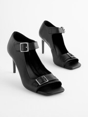 Black Forever Comfort® Buckle Shoe Boots - Image 1 of 5