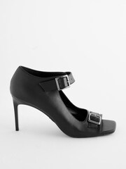 Black Forever Comfort® Buckle Shoe Boots - Image 2 of 5