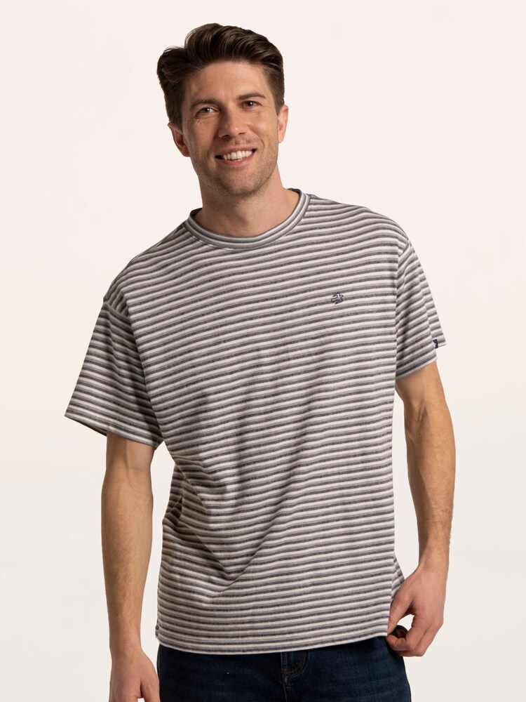 Brakeburn Spruce Multi Stripe T-Shirt - Bild 1 av 6