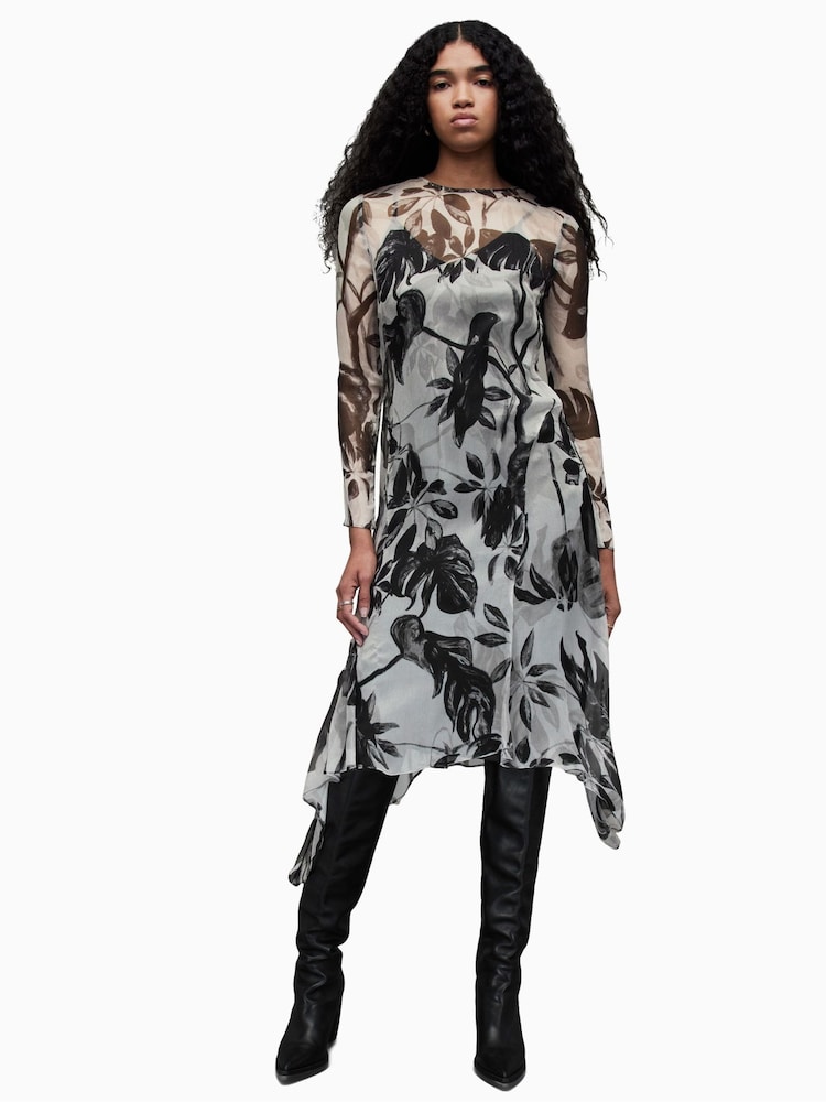 AllSaints White Ria Jackie Dress - Image 1 of 5