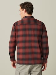 Red Twin Pocket Check Long Sleeve Shirt - Image 3 of 7