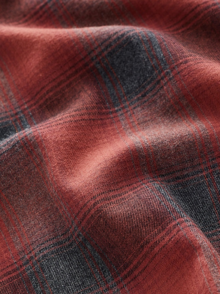 Red Twin Pocket Check Long Sleeve Shirt - Image 7 of 7