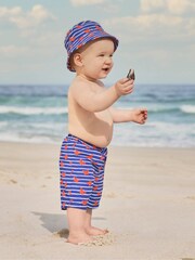 JoJo Maman Bébé Crab Kids' Bucket Sun Hat - Image 1 of 2