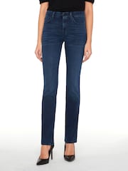 7 For All Mankind Mid Rise Kimmie Bair Straight Fit Jeans - Image 1 of 5