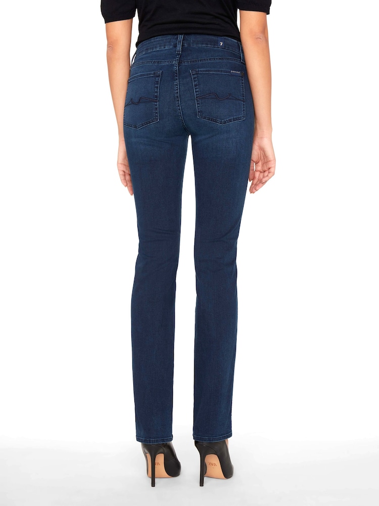 7 For All Mankind Mid Rise Kimmie Bair Straight Fit Jeans - Image 2 of 5