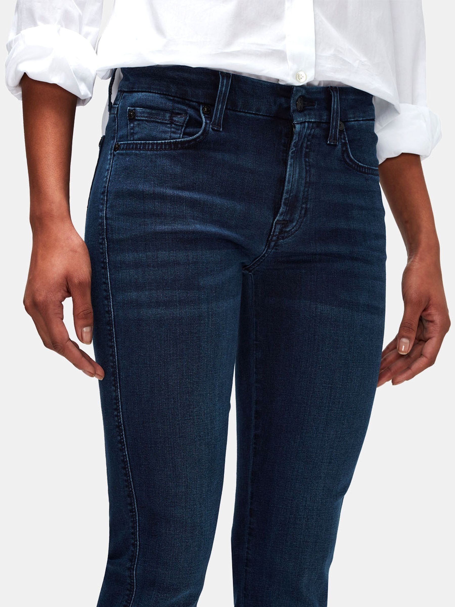 7 For All Mankind Kimmie Straight-Leg Jeans In De Ville Clean - 70% Off