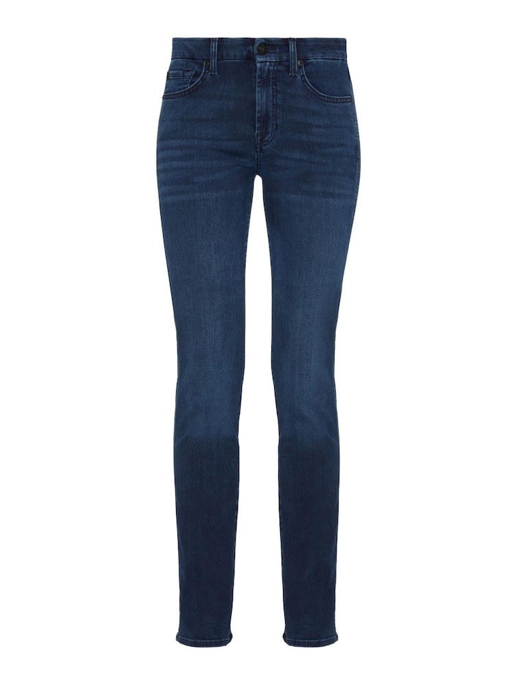 7 For All Mankind Mid Rise Kimmie Bair Straight Fit Jeans - Image 5 of 5 7 For All Mankind Mid Rise Kimmie Bair Straight Fit Jeans - Image 5 of 5