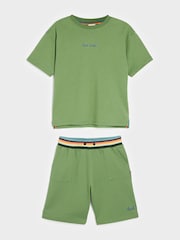 Khakigrün - Paul Smith Junior Jungen Set mit Top und Shorts - Bild 11 von 15