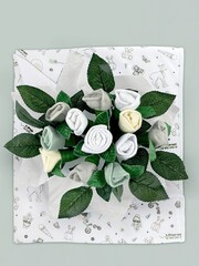 Babyblooms Grey 100% Cotton Welcome Posy With Snuggle Wrap Gift Set - Image 2 of 8