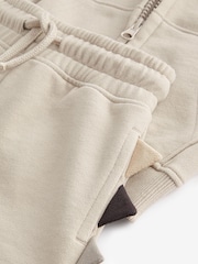 Ecru White Dino Spike 100% Cotton Zip Through and Shorts Set (3mths-7yrs) - Image 7 of 7