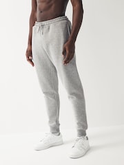 Grey Slim Fit Cotton Blend Cuffed Joggers - Image 1 of 7