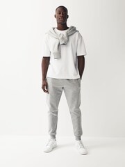 Grey Slim Fit Cotton Blend Cuffed Joggers - Image 2 of 7