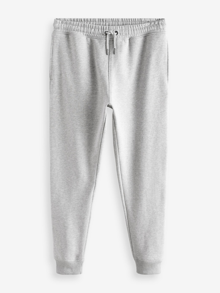 Grey Slim Fit Cotton Blend Cuffed Joggers - Image 5 of 7