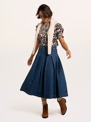 Brakeburn Blue Hiba Skirt - Image 5 of 6
