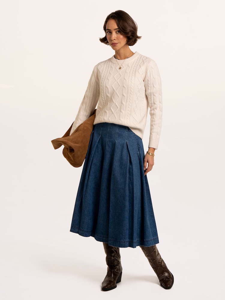 Brakeburn Blue Hiba Skirt - Image 6 of 6 Brakeburn Blue Hiba Skirt - Image 6 of 6