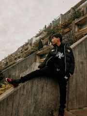 Hype X Ed Hardy Kids Black Tiger Puffer Jacket - Image 5 of 9
