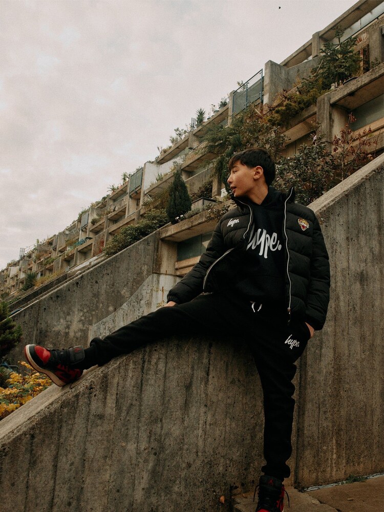 Hype X Ed Hardy Kids Black Tiger Puffer Jacket - Image 5 of 9