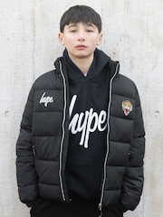 Hype X Ed Hardy Kids Black Tiger Puffer Jacket - Image 6 of 9