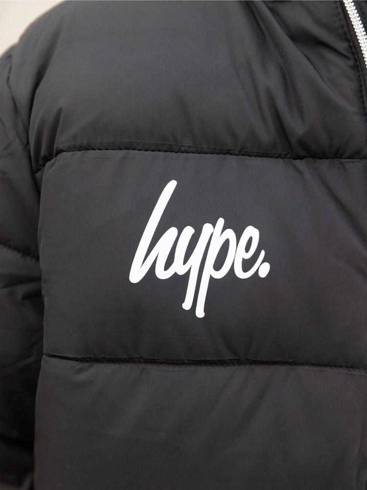 Hype X Ed Hardy Kids Black Tiger Puffer Jacket - Image 7 of 9