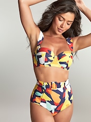 Panache Navy Puglia Balcony Wide Strap Bikini Top - Image 3 of 5