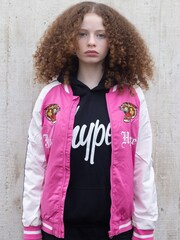 Hype X Ed Hardy Kids Pink Tiger Souvenir Jacket - Image 1 of 5
