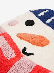 Multi Snowman Christmas 100% Cotton Toilet Seat Cover - Image 3 of 4