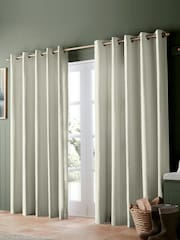 Emily Bond Sage Green Oscar Stripe Made to Measure Curtains - Image 2 of 9