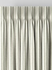 Emily Bond Sage Green Oscar Stripe Made to Measure Curtains - Image 5 of 9