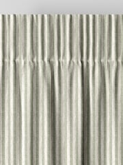 Emily Bond Sage Green Oscar Stripe Made to Measure Curtains - Image 6 of 9