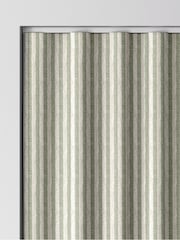 Emily Bond Sage Green Oscar Stripe Made to Measure Curtains - Image 8 of 9
