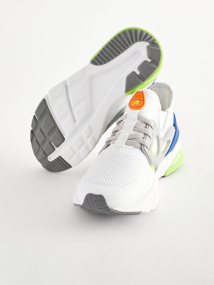 Wit/limoengroen - Instapsneakers - Image 4 of 6