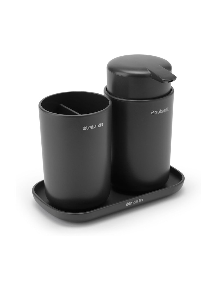 Brabantia Set of 3 Dark Grey Bathroom Accessories - Image 4 of 4