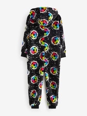 Black Football Fleece All-In-One (3-16yrs) - Image 6 of 7