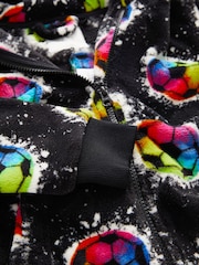 Black Football Fleece All-In-One (3-16yrs) - Image 7 of 7