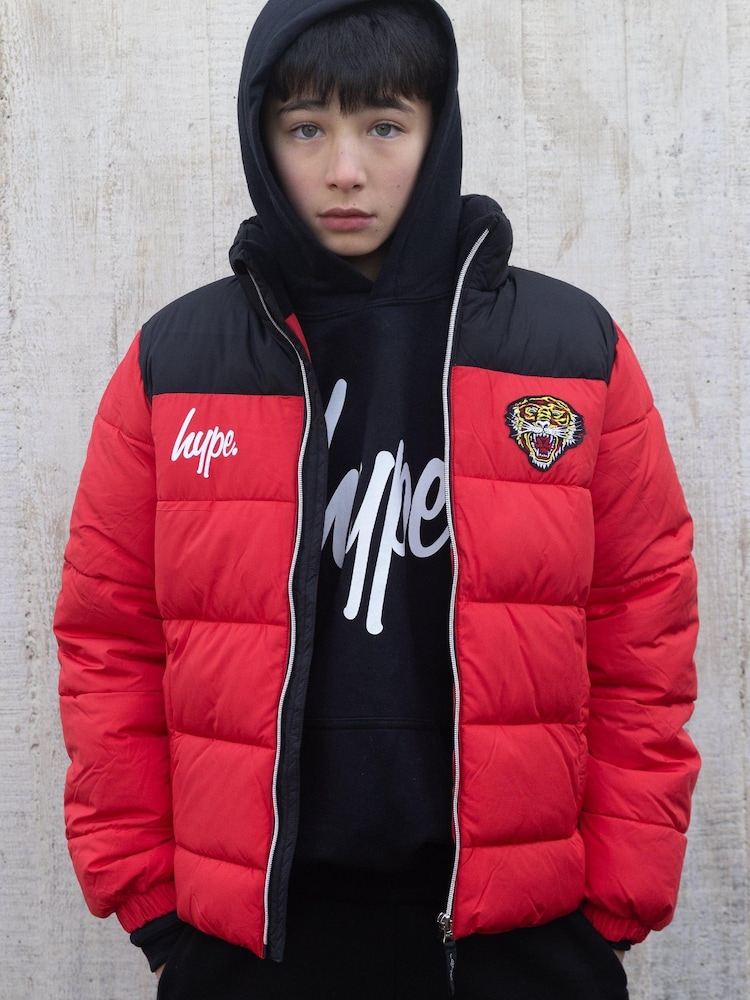 Hype X Ed Hardy Kids Red Tiger Puffer Jacket - Image 1 of 1