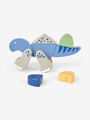 JoJo Maman Bébé Green Wooden Transforming Dinosaur Playset - Image 7 of 12