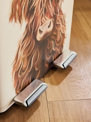 Natural Hamish The Highland Cow 60 Litre Soft Close Pedal Bin - Image 5 of 5