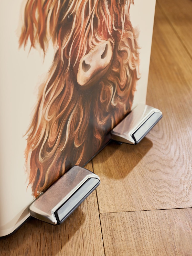 Natural Hamish The Highland Cow 60 Litre Soft Close Pedal Bin - Image 5 of 5 Natural Hamish The Highland Cow 60 Litre Soft Close Pedal Bin - Image 5 of 5