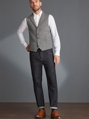 Grey Signature Harris Tweed Waistcoat - Image 2 of 9