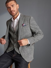 Grey Signature Harris Tweed Waistcoat - Image 4 of 9
