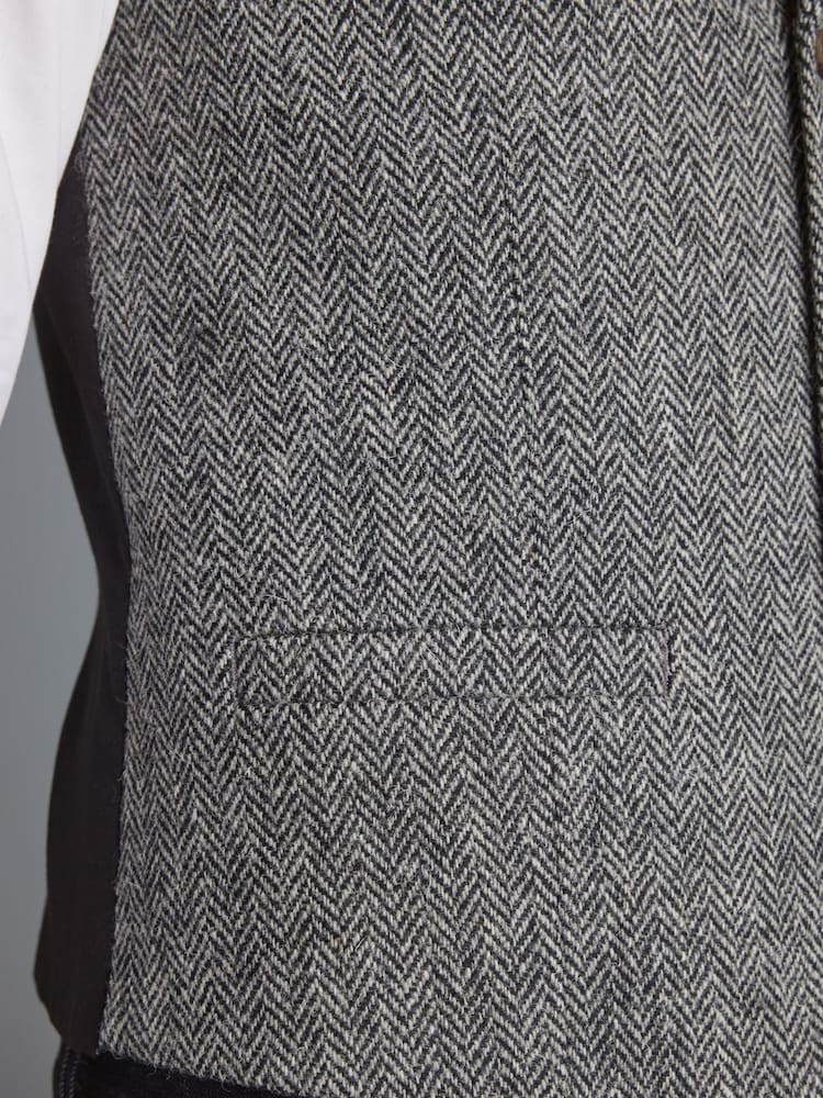 Grey Signature Harris Tweed Waistcoat - Image 6 of 9