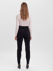 VERO MODA Black Petite High Waisted Paperbag Trousers - Image 2 of 7