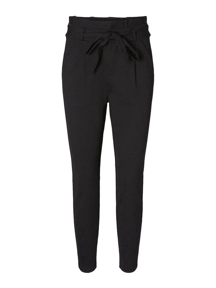 VERO MODA Black Petite High Waisted Paperbag Trousers - Image 6 of 7