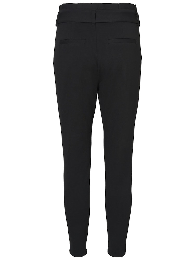 VERO MODA Black Petite High Waisted Paperbag Trousers - Image 7 of 7