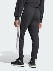 adidas Black Essential 3-Stripes French Terry Joggers - Image 1 of 5