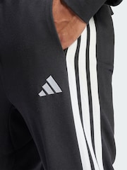 adidas Black Essential 3-Stripes French Terry Joggers - Image 3 of 5