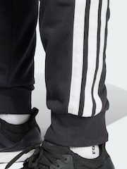 adidas Black Essential 3-Stripes French Terry Joggers - Image 4 of 5