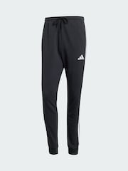 adidas Black Essential 3-Stripes French Terry Joggers - Image 5 of 5