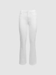 Reiss Crisp White Cindy Paige Straight Leg High Rise Jeans - Image 2 of 5